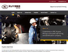 Tablet Screenshot of kuyasamining.co.za